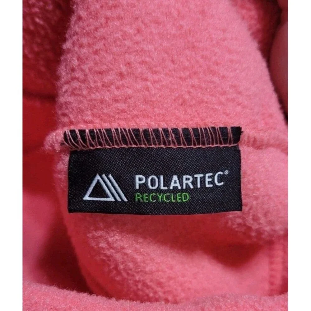 The North Face Alpine Polartec Kid's Beanie Hot Pink Skullie Logo Skii Cap